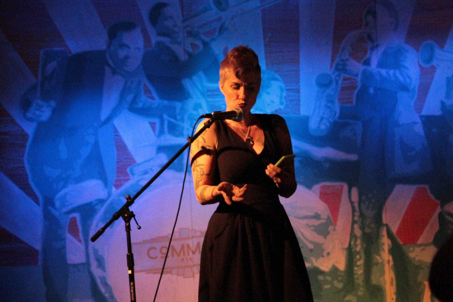 Christa Faust reading at Noir at the Bar Bouchercon 2015